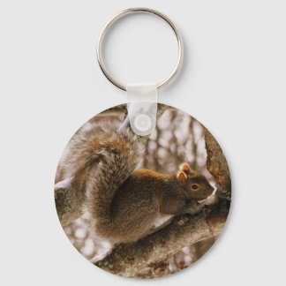 Gray Squirrel keychain