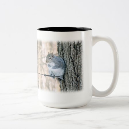 Gray Squirrel - Sciurus Carolinensis Two-tone Coffee Mug
