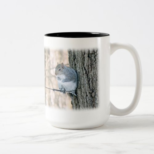 Gray Squirrel _ Sciurus carolinensis Two_Tone Coffee Mug