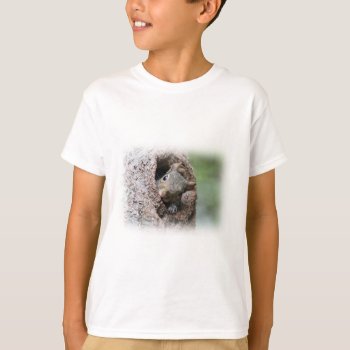 Gray Squirrel T-shirt by backyardwonders at Zazzle