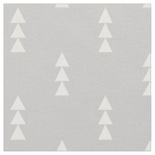 Gray Stacked Triangles Fabric