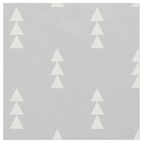 Gray Stacked Triangles Fabric
