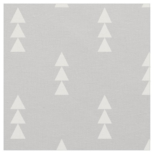 Gray Stacked Triangles Fabric