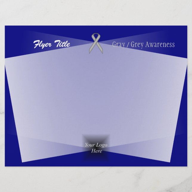 Gray Standard Ribbon by Kenneth Yoncich Flyer (Front)