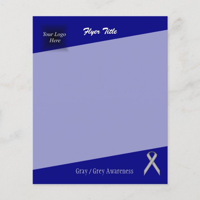 Gray Standard Ribbon by Kenneth Yoncich Flyer (Front)