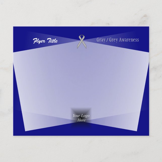 Gray Standard Ribbon by Kenneth Yoncich Flyer (Front)