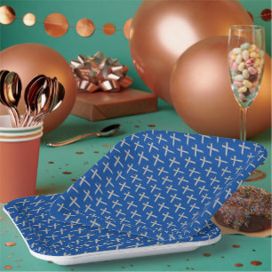 Gray Standard Ribbon by Kenneth Yoncich Paper Plates