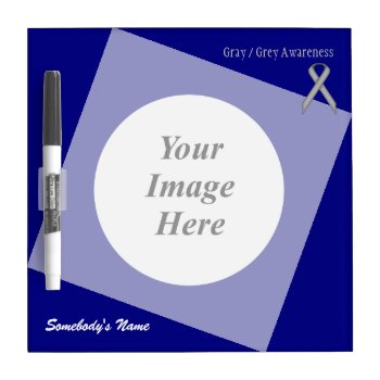Gray Standard Ribbon Template By Kenneth Yoncich Dry Erase Board by KennethYoncich at Zazzle