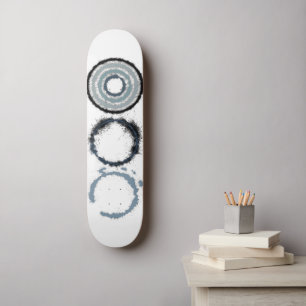 Gray Star Burst Skateboard