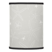 Gray Starfish & Sand Dollar Table Lamp (Left)