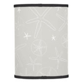 Gray Starfish & Sand Dollar Table Lamp (Back)