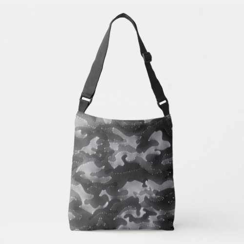 Gray Starry Camo Blend Crossbody Bag