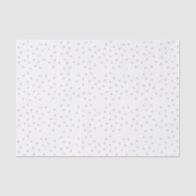 Gray Stars Tissue Paper (Front)
