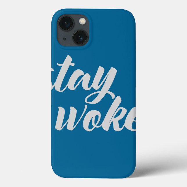 Gray Stay Woke Case-Mate iPhone Case (Back)
