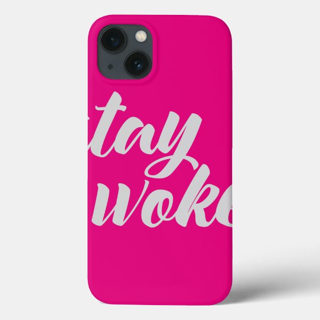 Gray Stay Woke Case-Mate iPhone Case (Back)