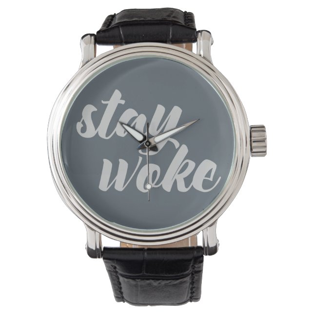 Gray Stay Woke Watch (Front)