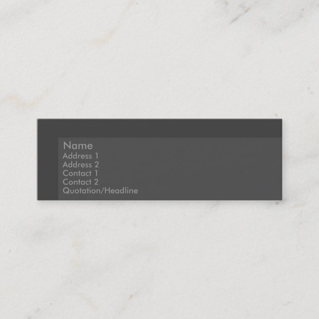 Gray Stone Business Card (Front)