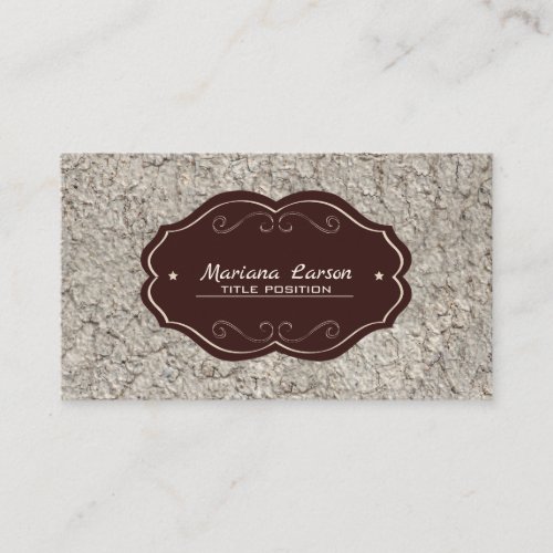 Gray Stone Marbled Business Card