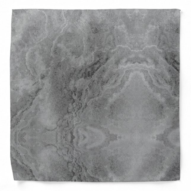 Gray Stone Pattern Bandana (Front)