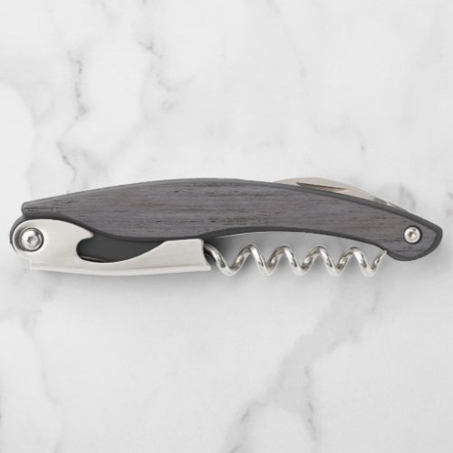 Gray Stone Structure Corkscrew Bottle Opener