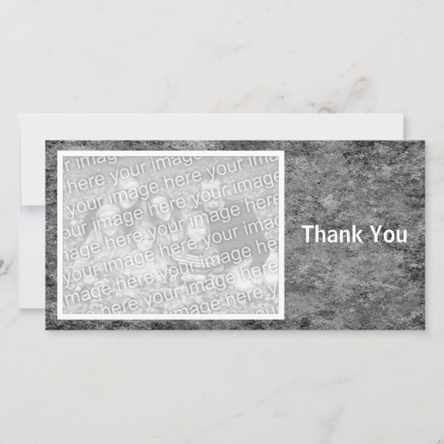 Gray Stone Thank You Card (Front)