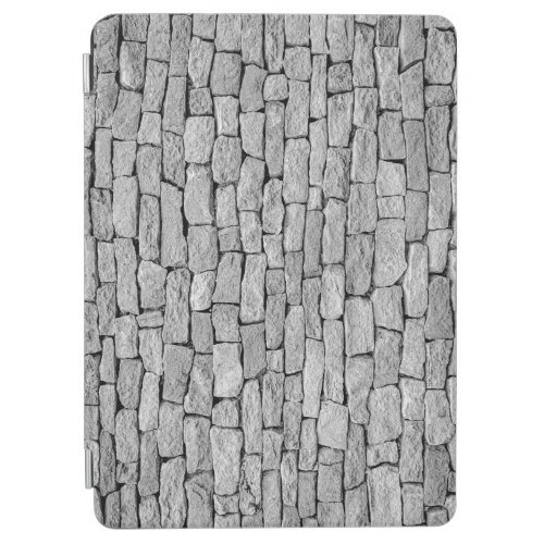 Gray stone wall abstract background iPad air cover