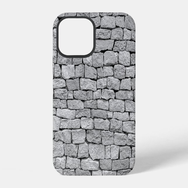 Gray stone wall, abstract background. iphone case (Back)