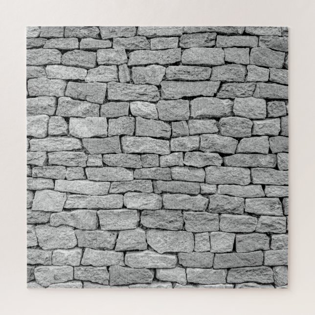 Gray stone wall, abstract background. jigsaw puzzle (Vertical)