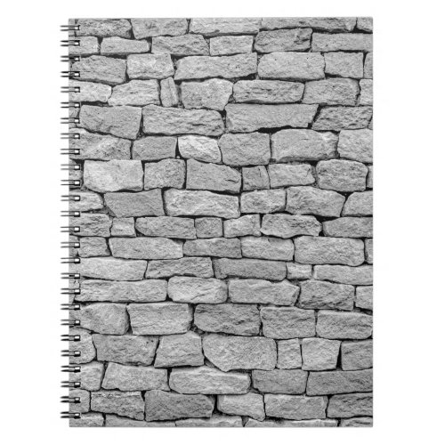 Gray stone wall abstract background notebook