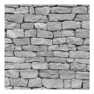 Gray stone wall as an abstract background. faux canvas print