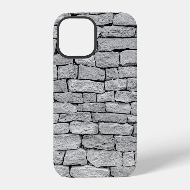 Gray stone wall as an abstract background. iphone case (Back)