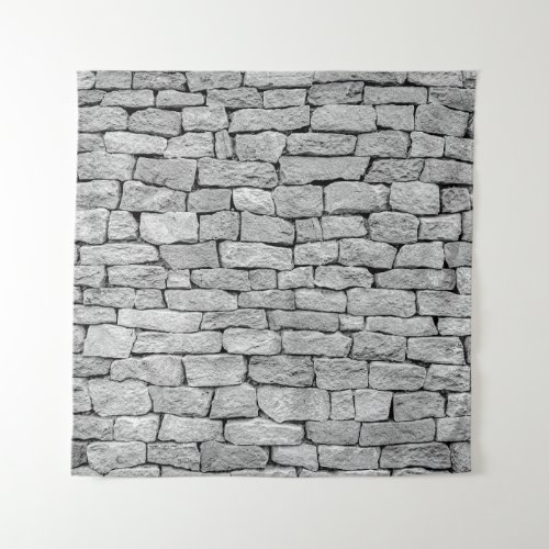Gray stone wall as an abstract background tapestry