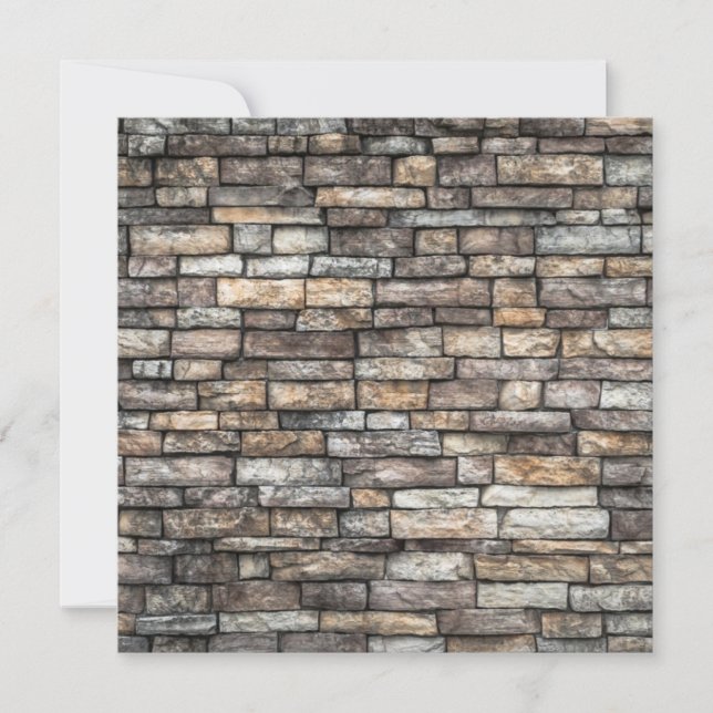 Gray Stone Wall Card (Front)