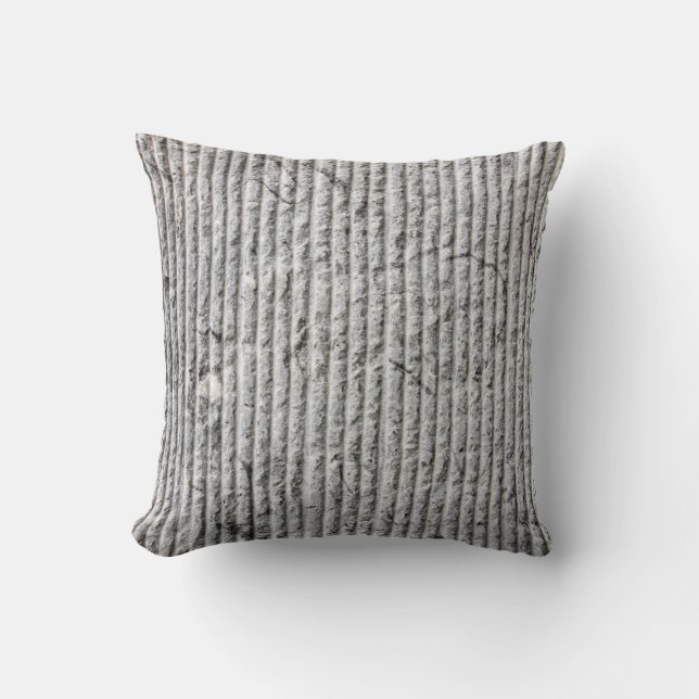 Gray stone wall texture. Texture of stone wall wit Throw Pillow (Front)
