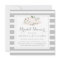 Gray Stripe and Floral Bridal Shower Invite