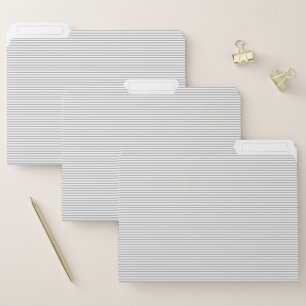 Gray Stripe File Folders