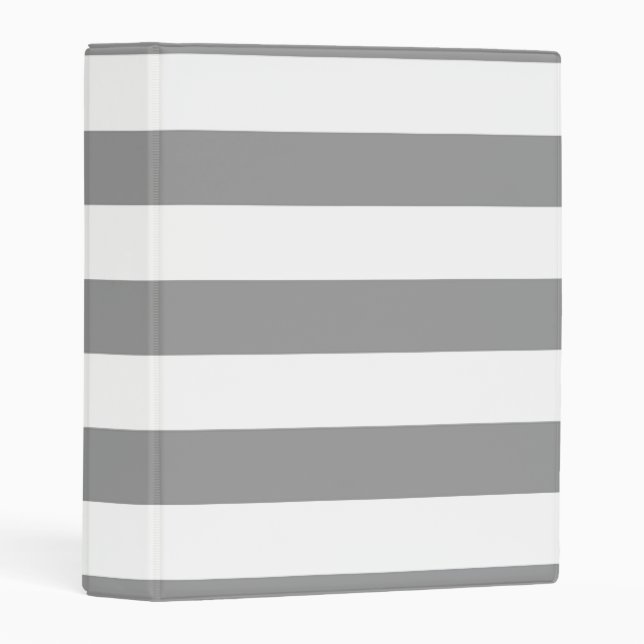 Gray Stripe Mini Binder (Front/Spine)