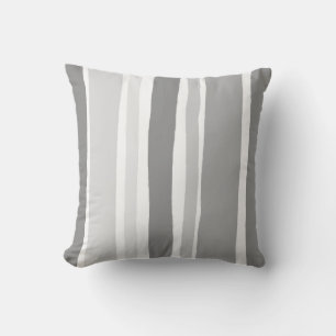 Gray Stripe Outdoor Pillow