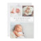 Gray Stripe | Photo Collage Birth Announcement