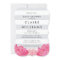 Gray Stripe & Pink Peony Baby Shower Invitation