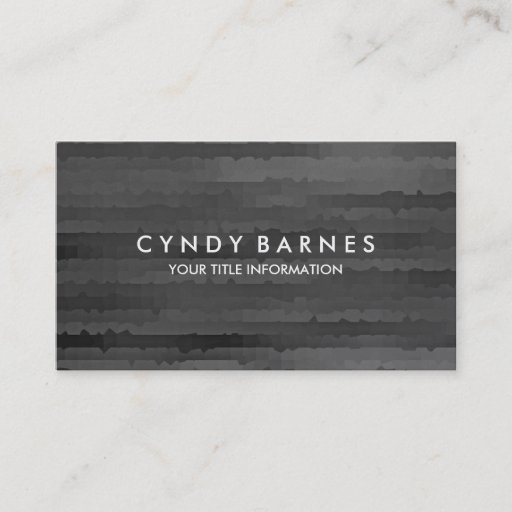 Customizable Gray Stripes Business Card