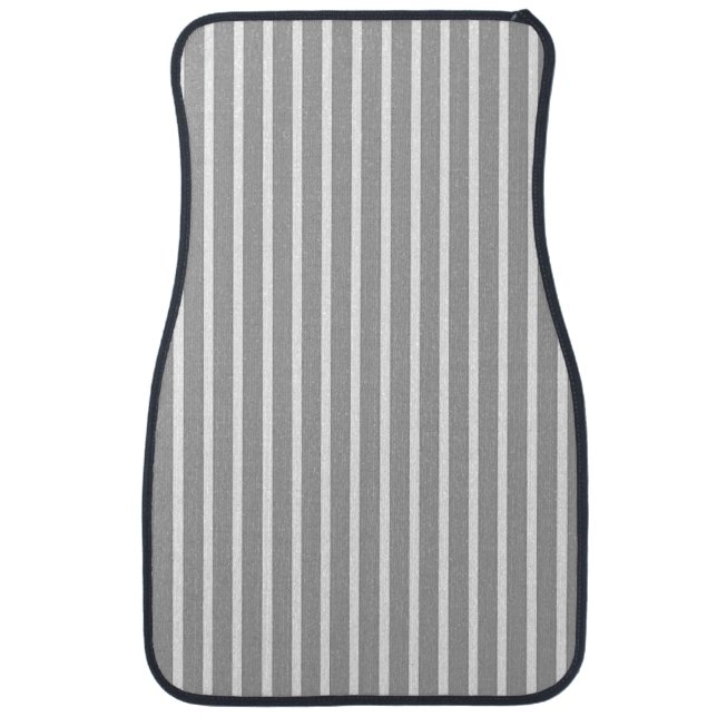 Gray Stripes Car Floor Mat (Front)