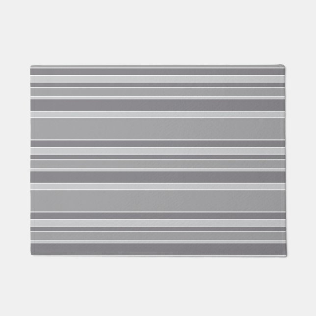 Gray stripes doormat (Front)