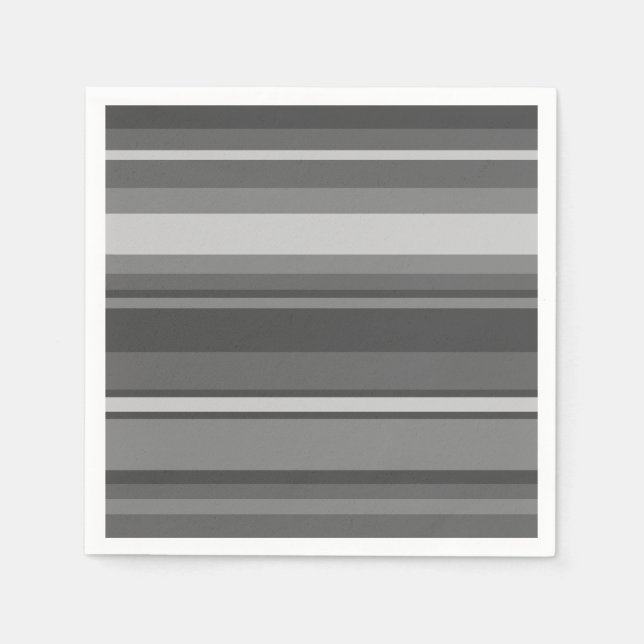 Gray stripes napkins (Front)