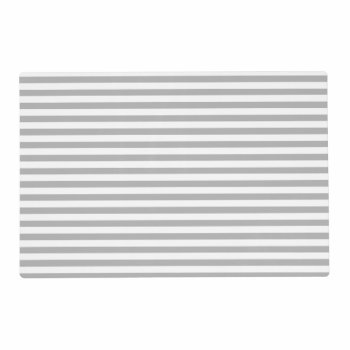 Gray Stripes Placemat by PastelCrown at Zazzle