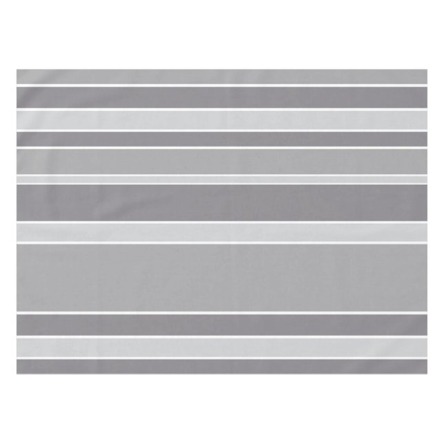 Gray stripes tablecloth (Front (Horizontal))