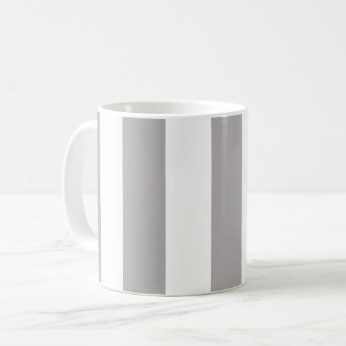 Gray Stripes White Stripes Striped Pattern Coffee Mug