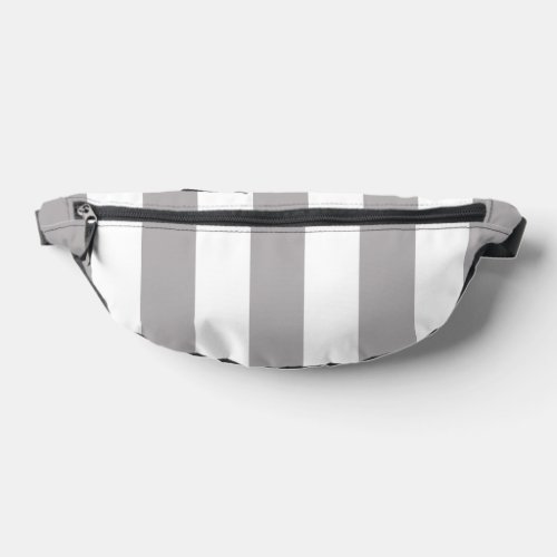 Gray Stripes White Stripes Striped Pattern Fanny Pack