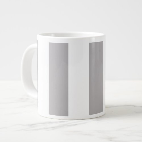 Gray Stripes White Stripes Striped Pattern Giant Coffee Mug