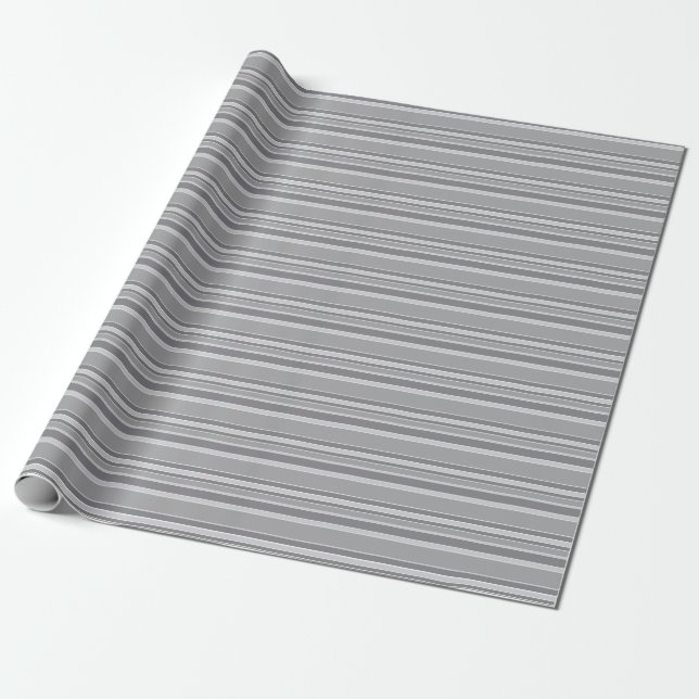 Gray stripes wrapping paper (Unrolled)